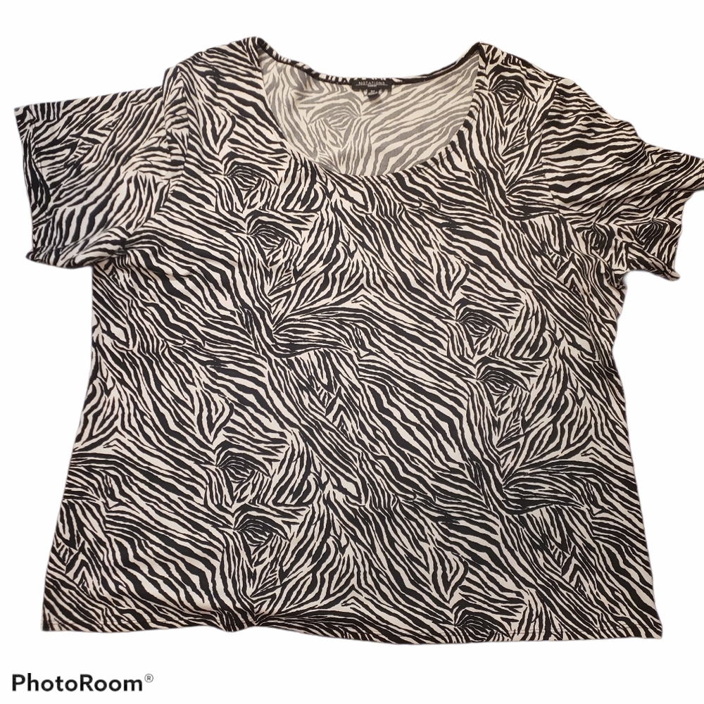 Notations Short sleeves top 3X
